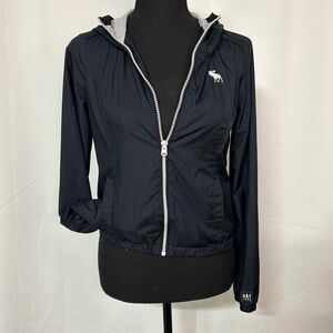 Abercrombie Kids Girls XL Black Spring Light Weight Jacket